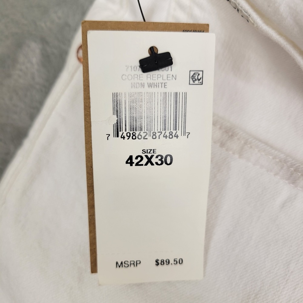 Polo Ralph Lauren The Hampton Relaxed Straight White Stretch Jeans Men's 42x30 - Picture 4 of 13
